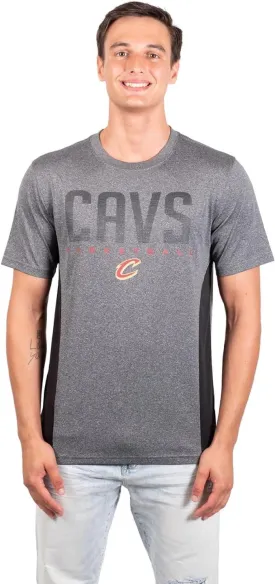 Ultra Game NBA Official Men’s Super Soft Supreme T-Shirt - Unisex, Cleveland Cavaliers, Heather Charcoal|Cleveland Cavaliers