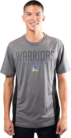 Ultra Game NBA Official Men’s Super Soft Supreme T-Shirt - Unisex, Golden State Warriors, Heather Charcoal|Golden State Warriors