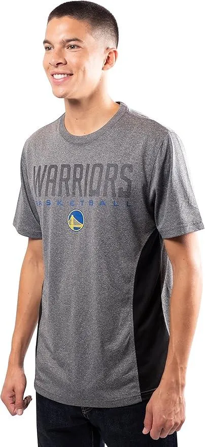 Ultra Game NBA Official Men’s Super Soft Supreme T-Shirt - Unisex, Golden State Warriors, Heather Charcoal|Golden State Warriors