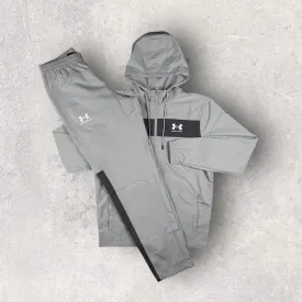 UNDER ARMOUR VITAL TRACKSUIT - GREY/DARK GREY