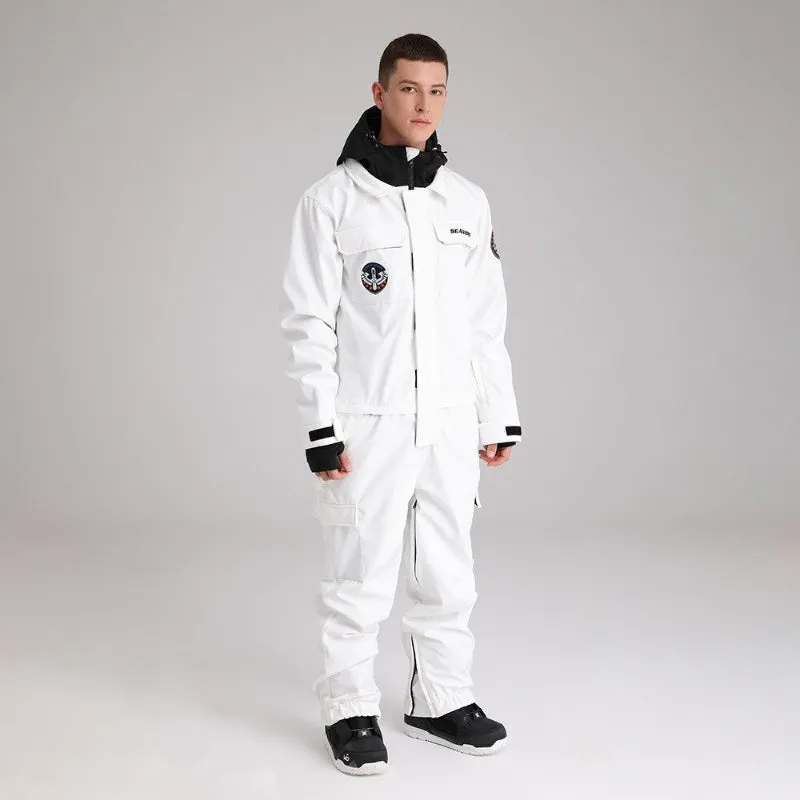 Unisex Outdoor Snowboard One-Piece Overalls Jacket