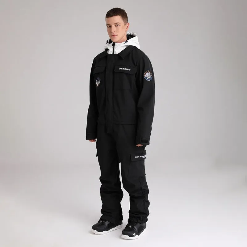 Unisex Outdoor Snowboard One-Piece Overalls Jacket
