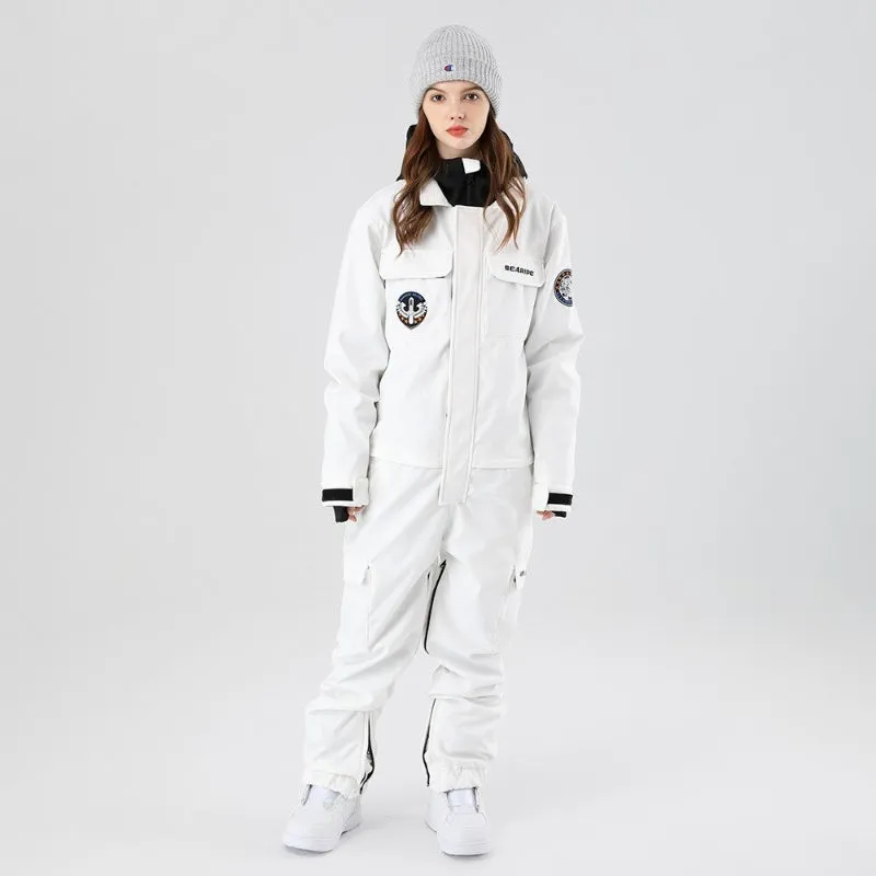 Unisex Outdoor Snowboard One-Piece Overalls Jacket