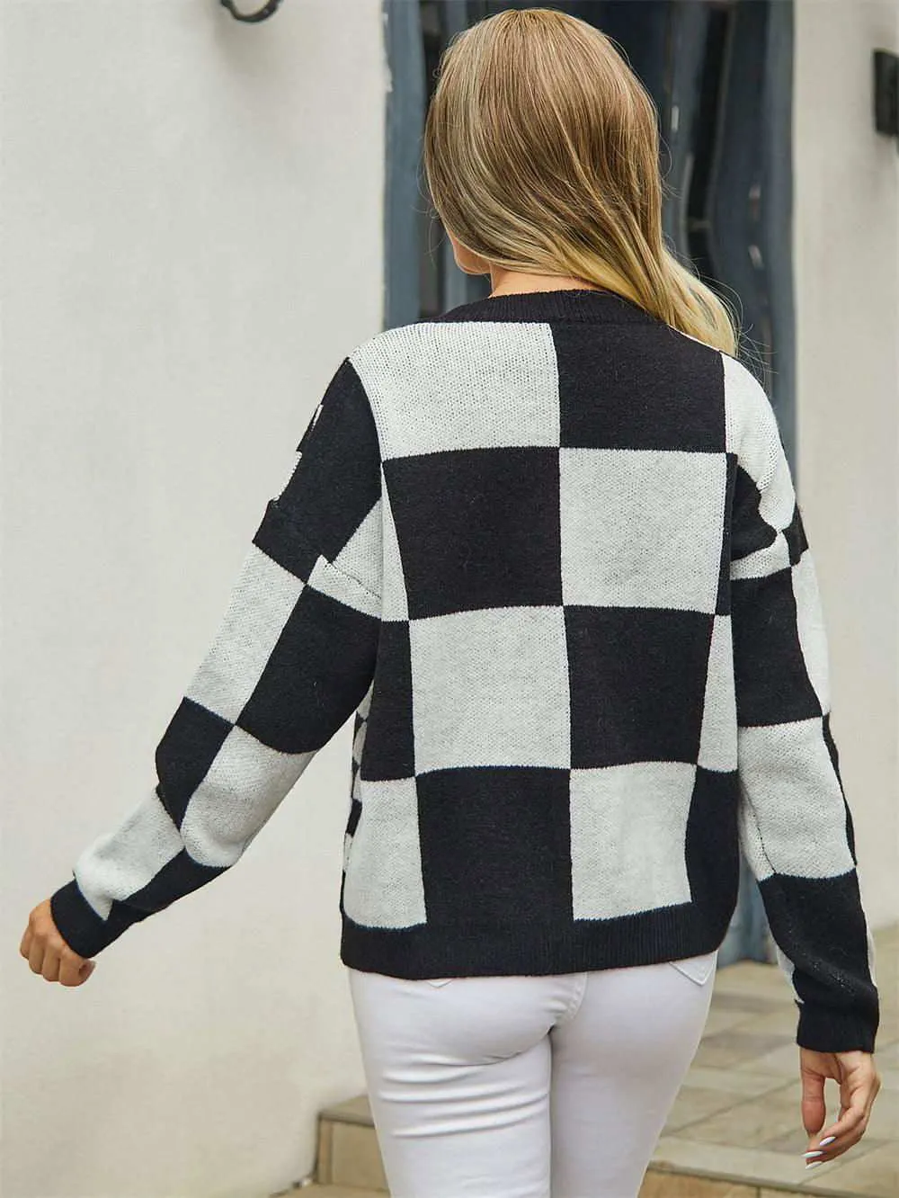 V-Neck Dropped Shoulder Cardigan for Cozy Style