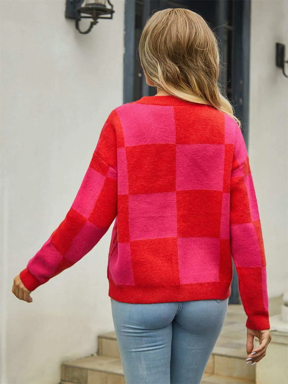 V-Neck Dropped Shoulder Cardigan for Cozy Style