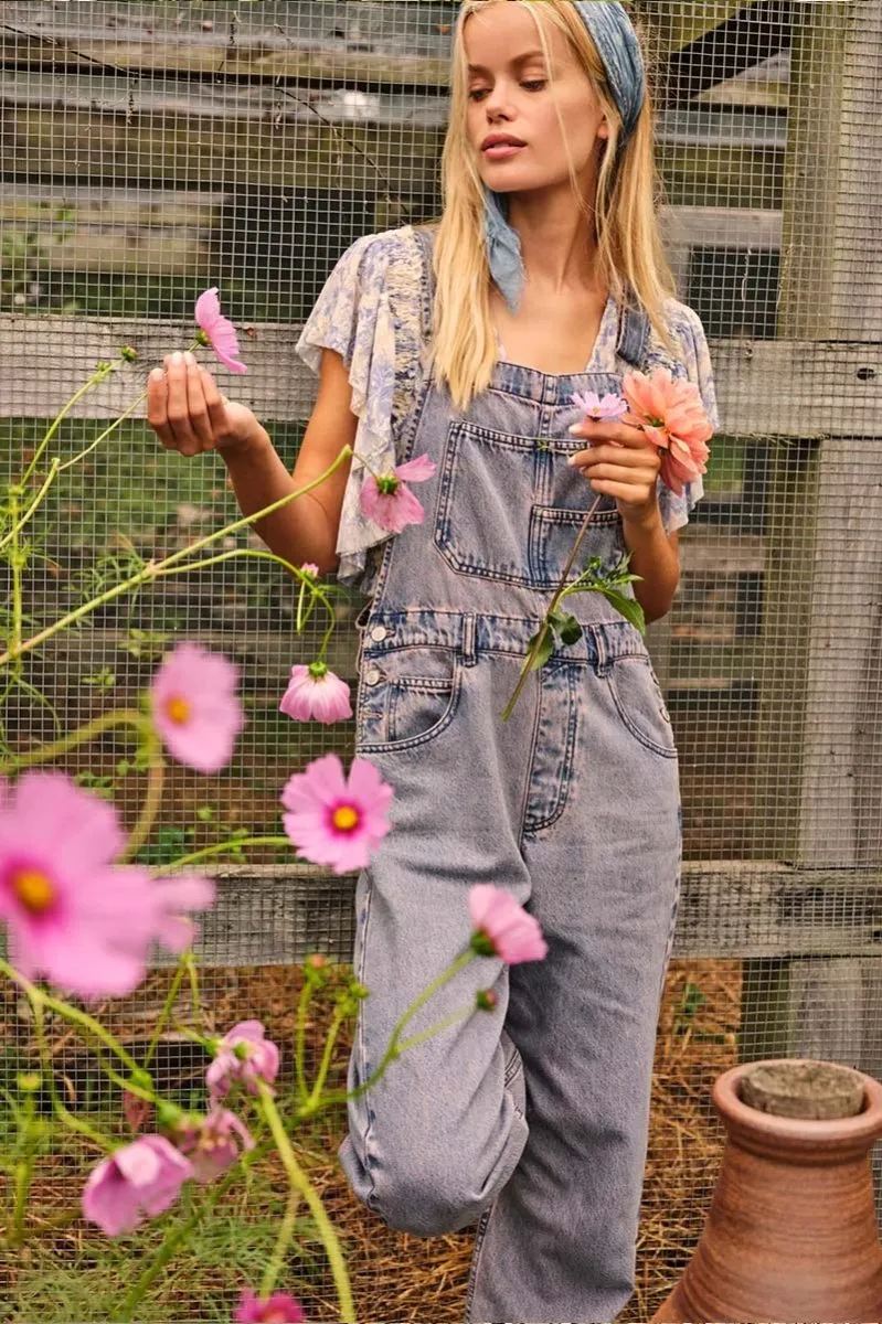 Ziggy Denim Overalls Pink Dreams